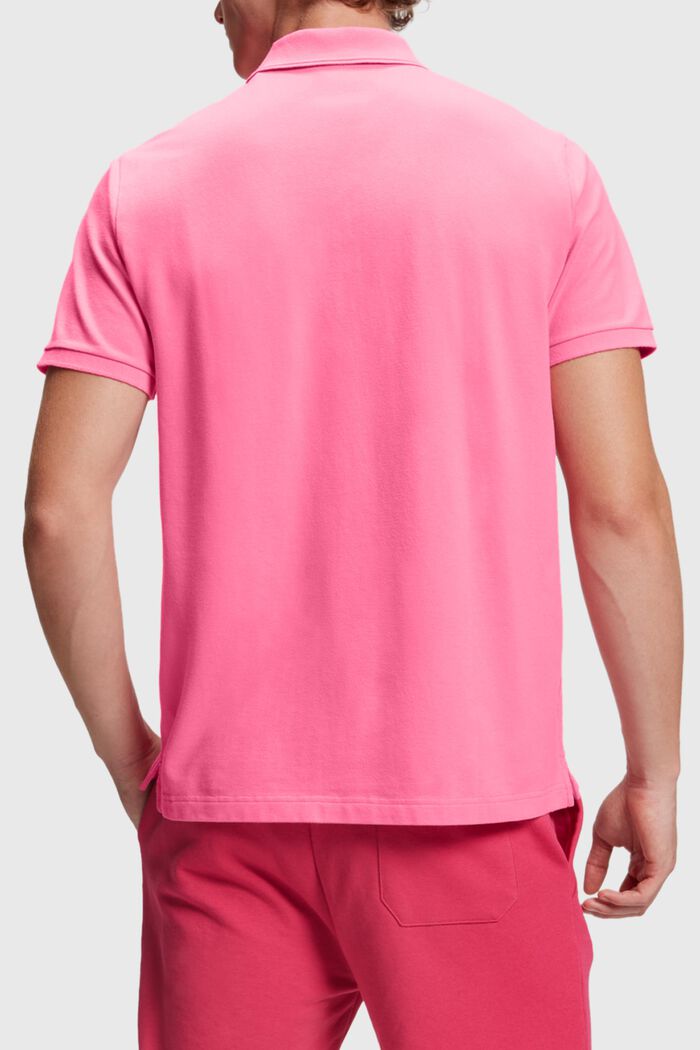 Klassisches Tennis-Poloshirt mit Dolphin-Batch, PINK, detail image number 1