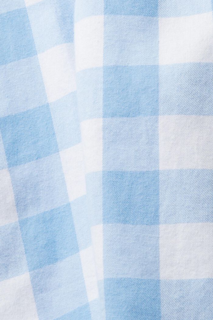 Flanellhemd mit Vichy-Karo, nachhaltige Baumwolle, BRIGHT BLUE, detail image number 7