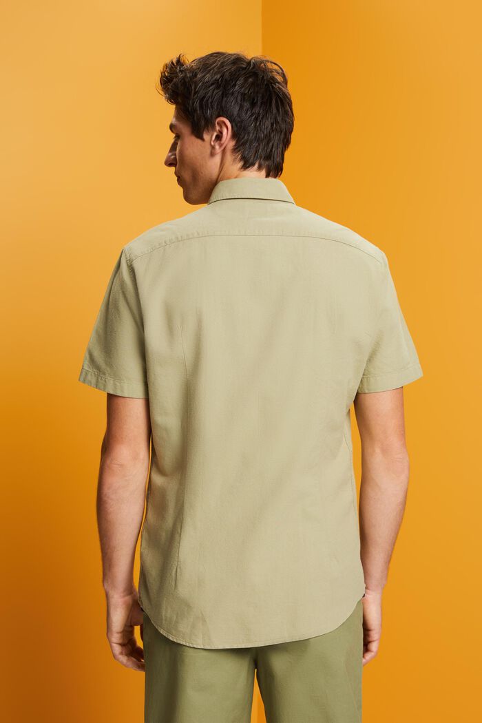 Button-Down-Hemd aus Baumwolle, LIGHT GREEN, detail image number 3