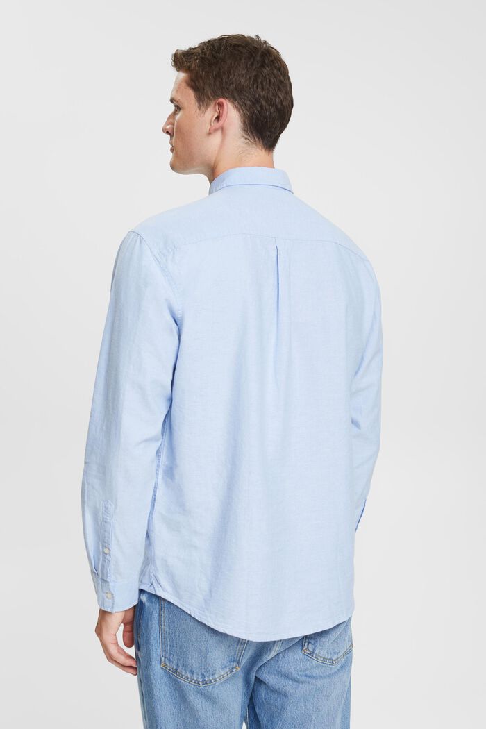 Button-Down-Hemd, 100 % Baumwolle, LIGHT BLUE, detail image number 3