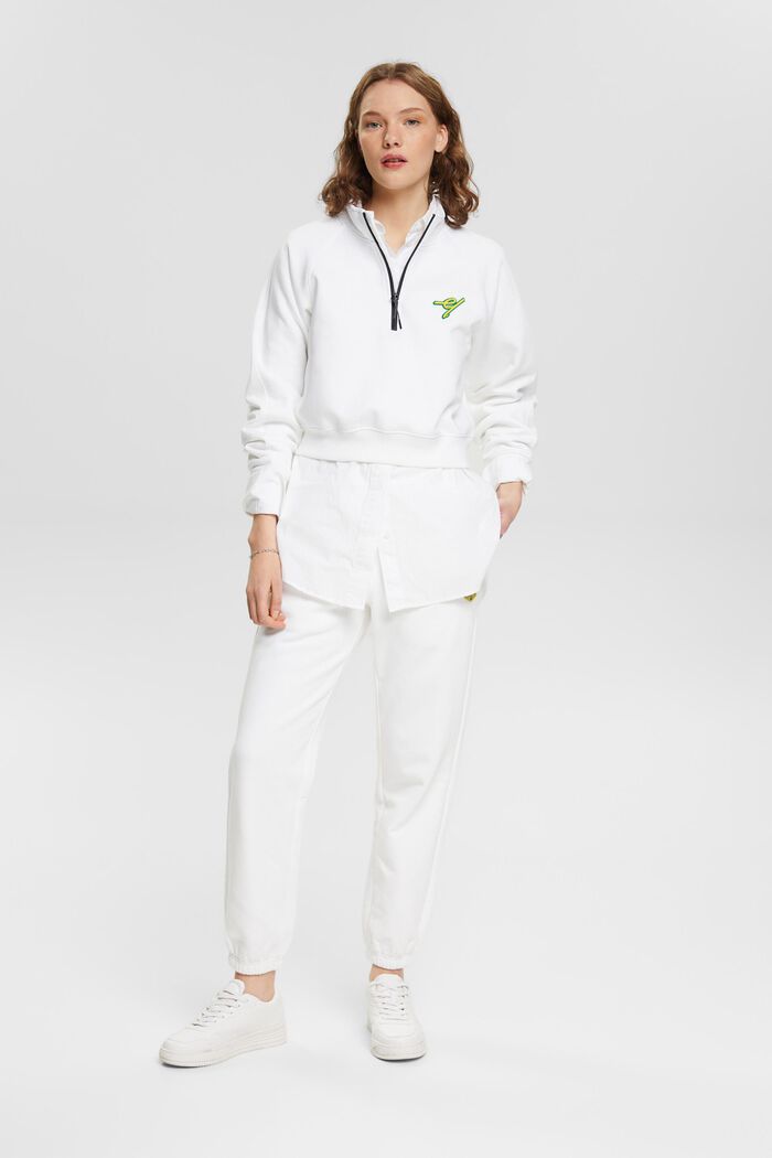 Troyer-Sweatshirt, WHITE, detail image number 5