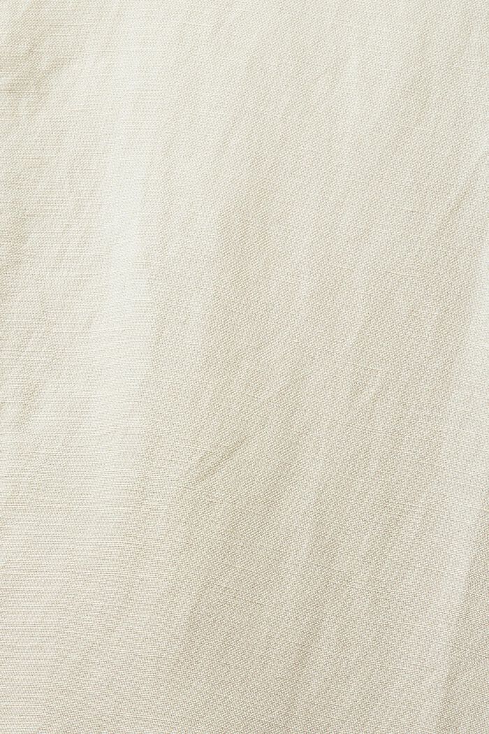 Hemdkleid in Minilänge aus Leinenmix, DUSTY GREEN, detail image number 6
