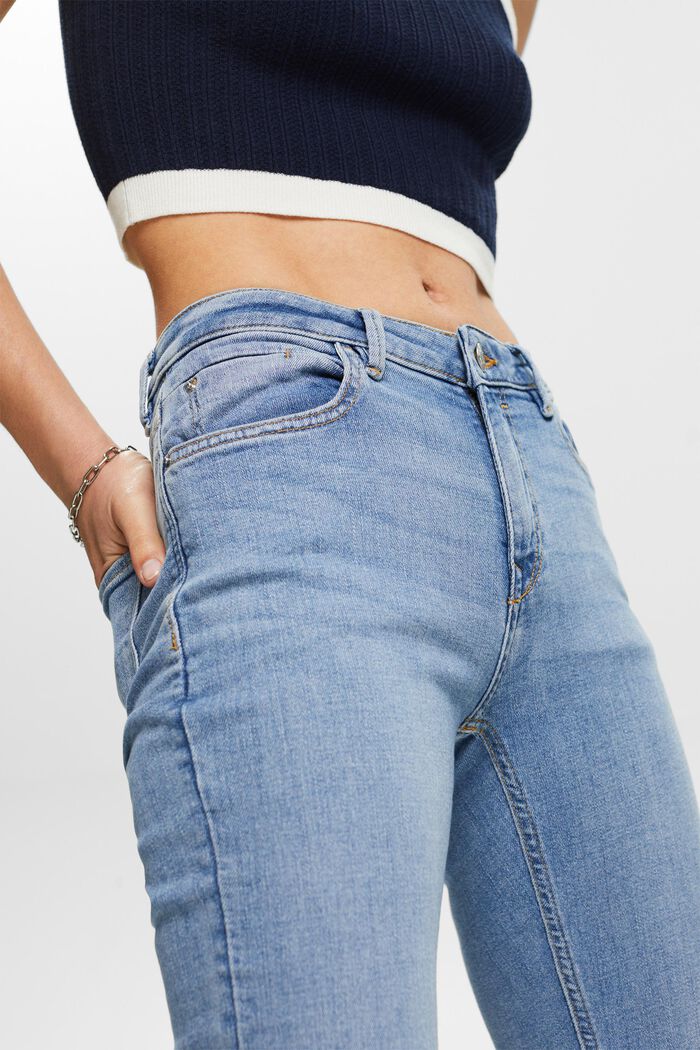 Stretch-Jeans aus Organic Cotton, BLUE LIGHT WASHED, detail image number 4