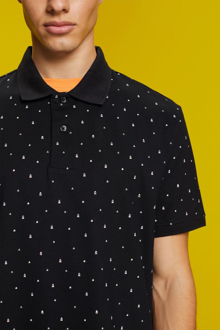 Polo shirts, BLACK, detail image number 2