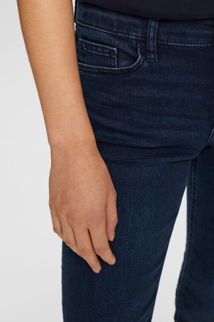 Jeans mit schmaler Passform und mittelhohem Bund, DARK BLUE, detail image number 2