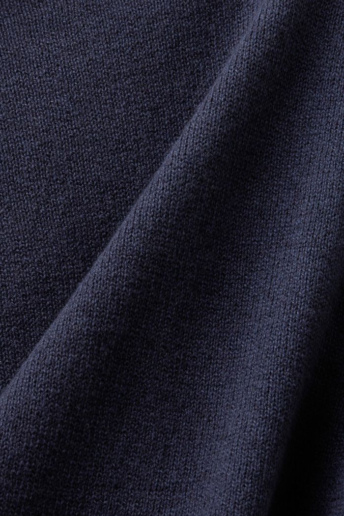 Pullover aus Baumwolle-Leinen-Mix, NAVY, detail image number 5