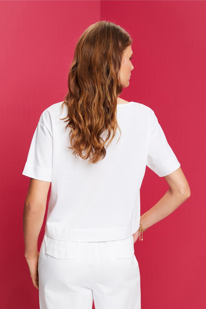 Boxy T-Shirt, TENCEL™, WHITE, detail image number 3