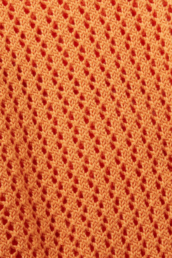 Strukturierter Pullover aus Bio-Baumwolle, GOLDEN ORANGE, detail image number 5
