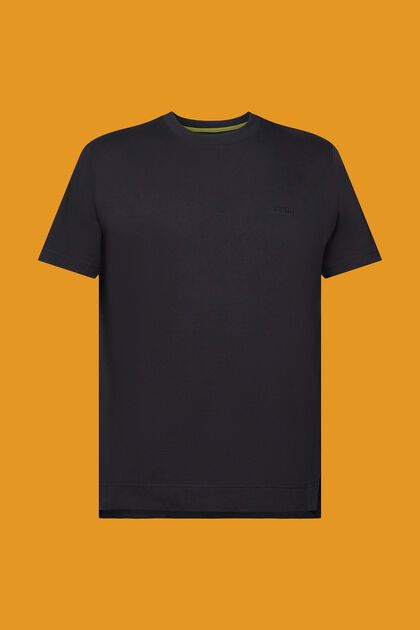 Shirt mit Logo, 100% Baumwolle, BLACK, overview