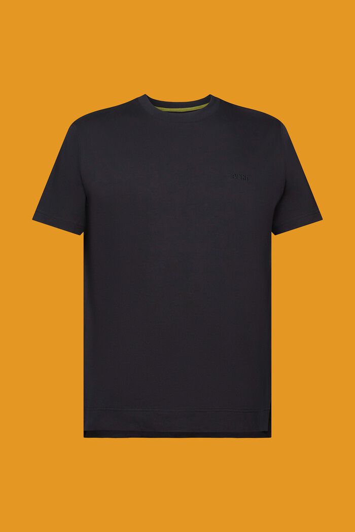 Shirt mit Logo, 100% Baumwolle, BLACK, detail image number 1