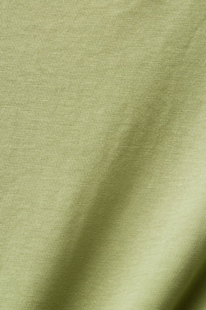 Baumwoll-T-Shirt mit Blumenprint, PISTACHIO GREEN, detail image number 5