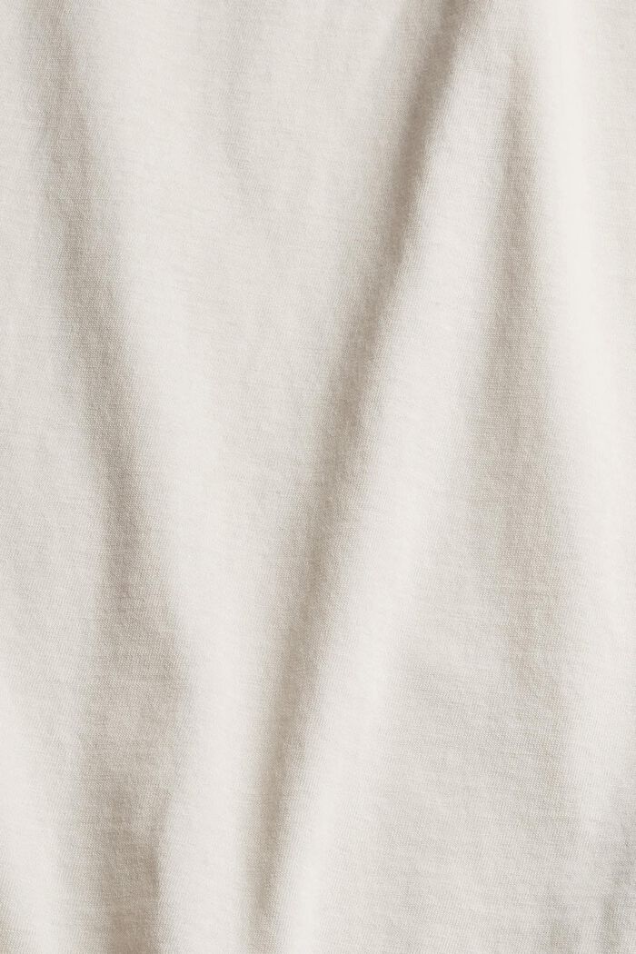 Jersey-T-Shirt mit Print, 100% Bio-Baumwolle, CREAM BEIGE, detail image number 4