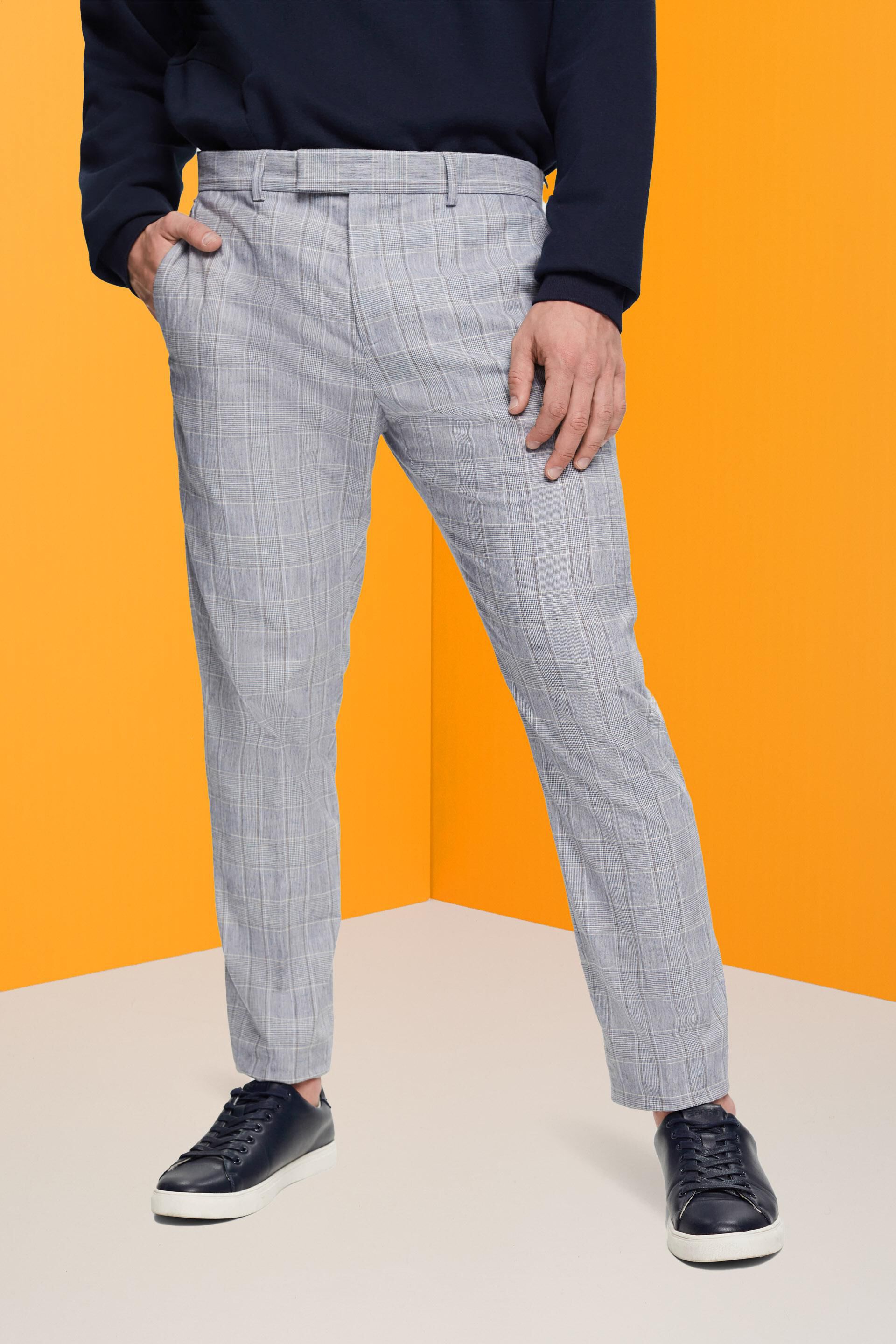 ESPRIT - Karo-Anzughose in schmaler Passform in unserem Online Shop