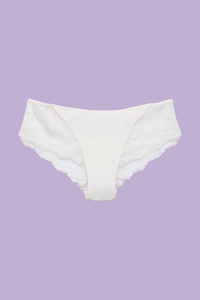 Brazilian-Hipster-Shorts mit Spitze, OFF WHITE, detail image number 4