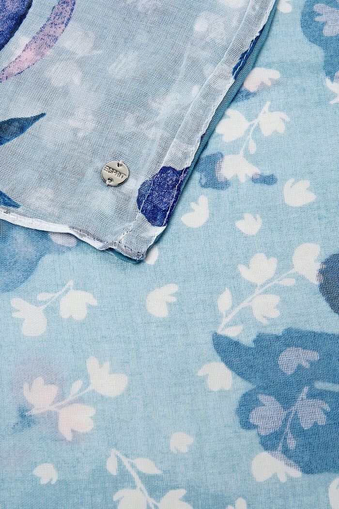 Loop-Schal mit Blumen-Muster, PASTEL BLUE, detail image number 1