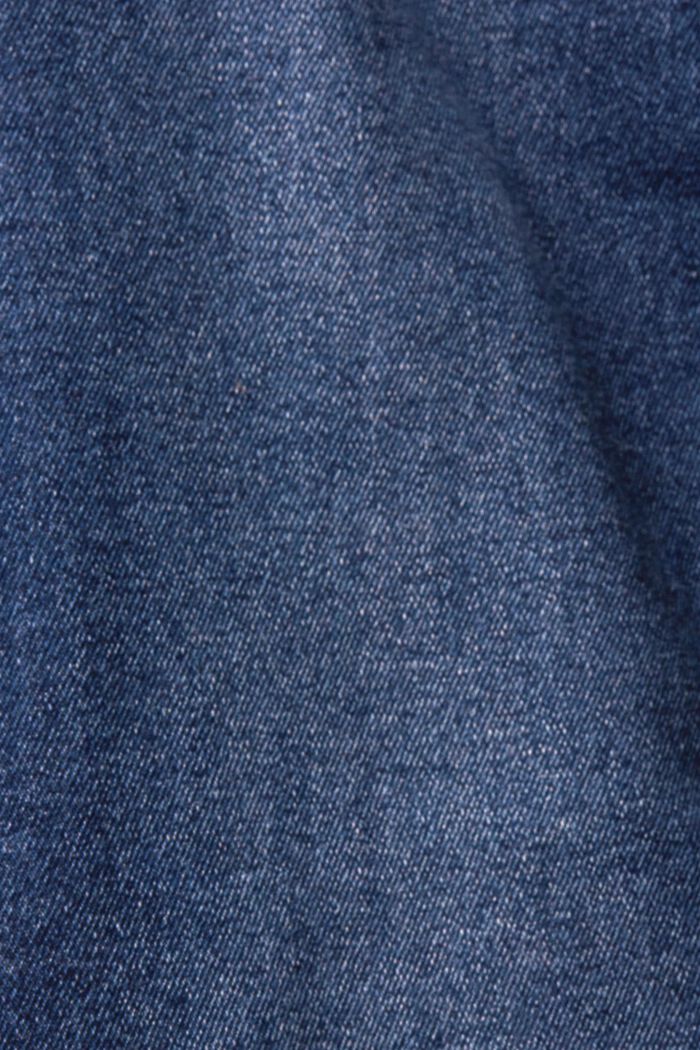 High-Rise-Jeans mit geradem Bein, BLUE DARK WASHED, detail image number 5
