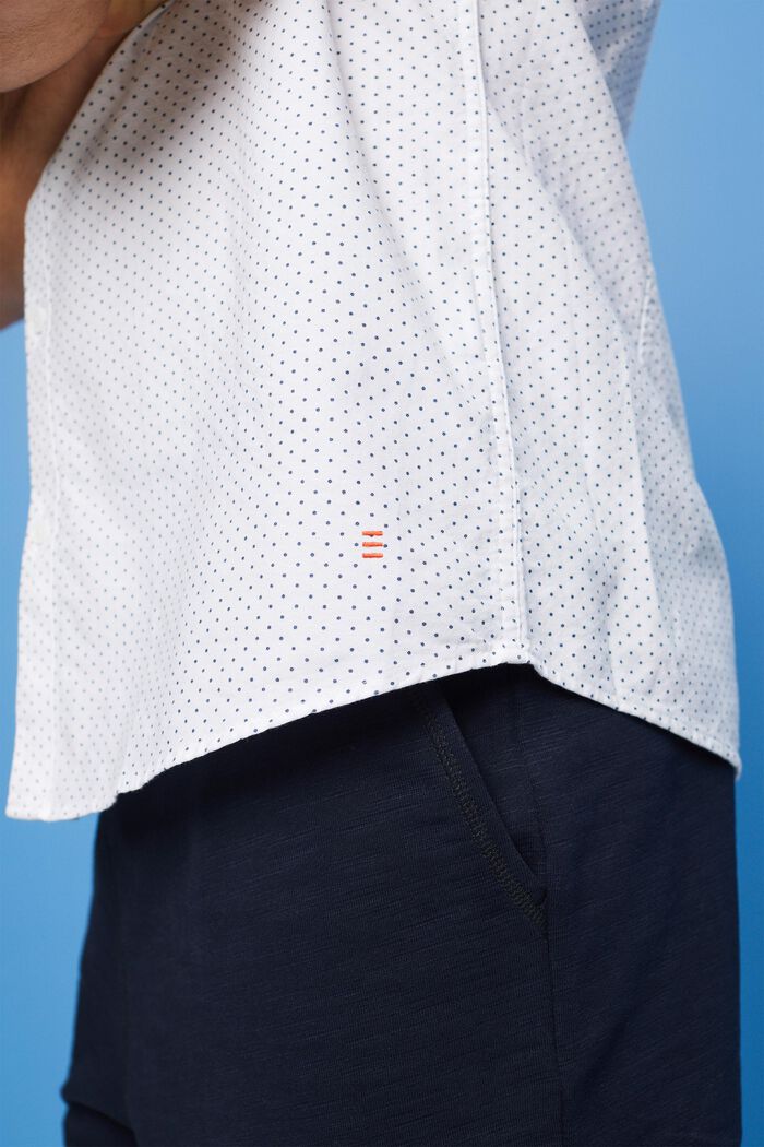Button-Down-Hemd mit Print, WHITE, detail image number 4