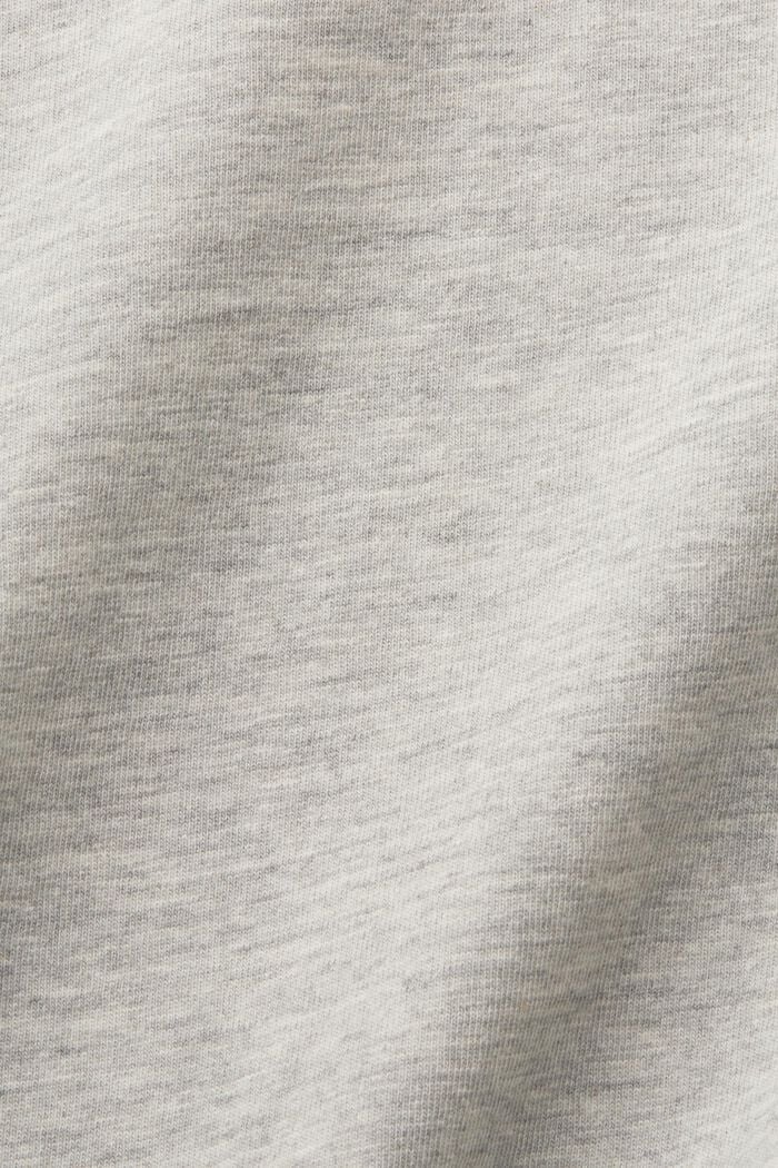 Bedrucktes T-Shirt aus Slub-Jersey, LIGHT GREY, detail image number 5