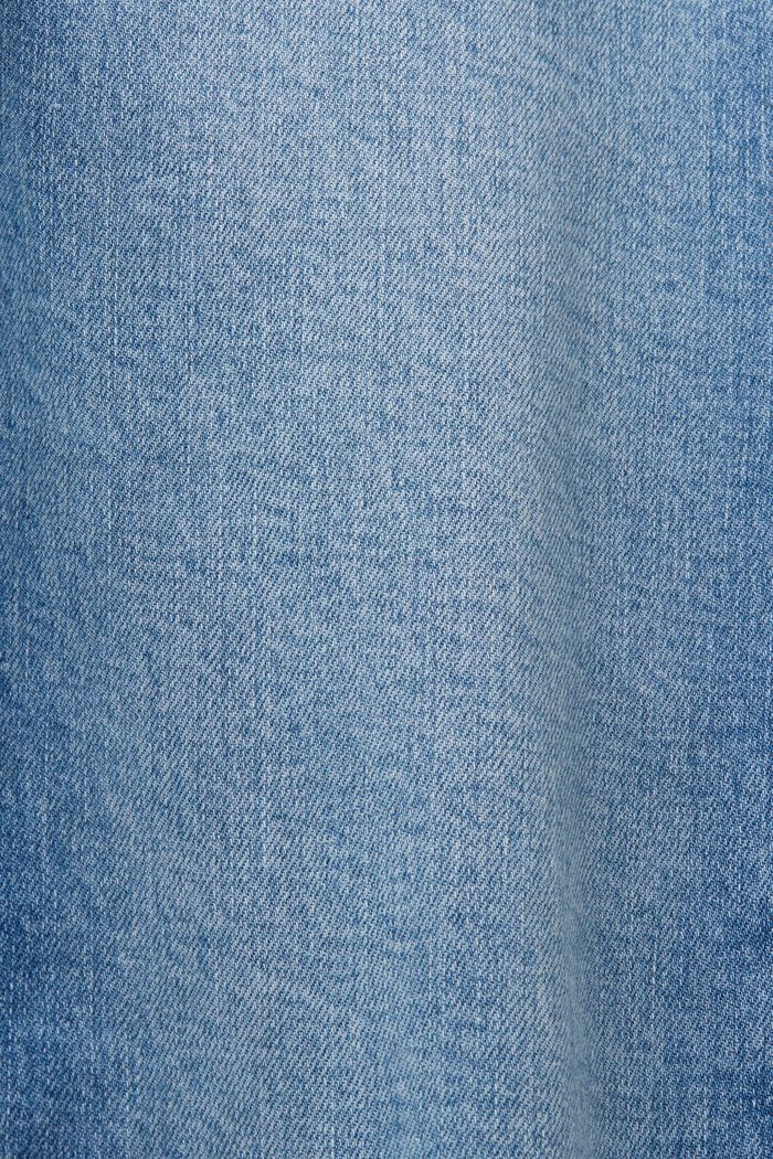 Skinny-Jeans mit mittelhohem Bund und Ziptaschen, BLUE LIGHT WASHED, detail image number 5