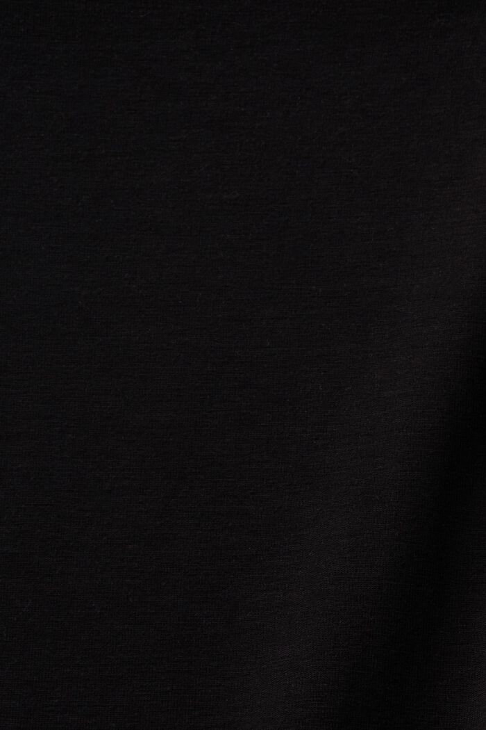 One-Shoulder-Top aus Jersey, BLACK, detail image number 5