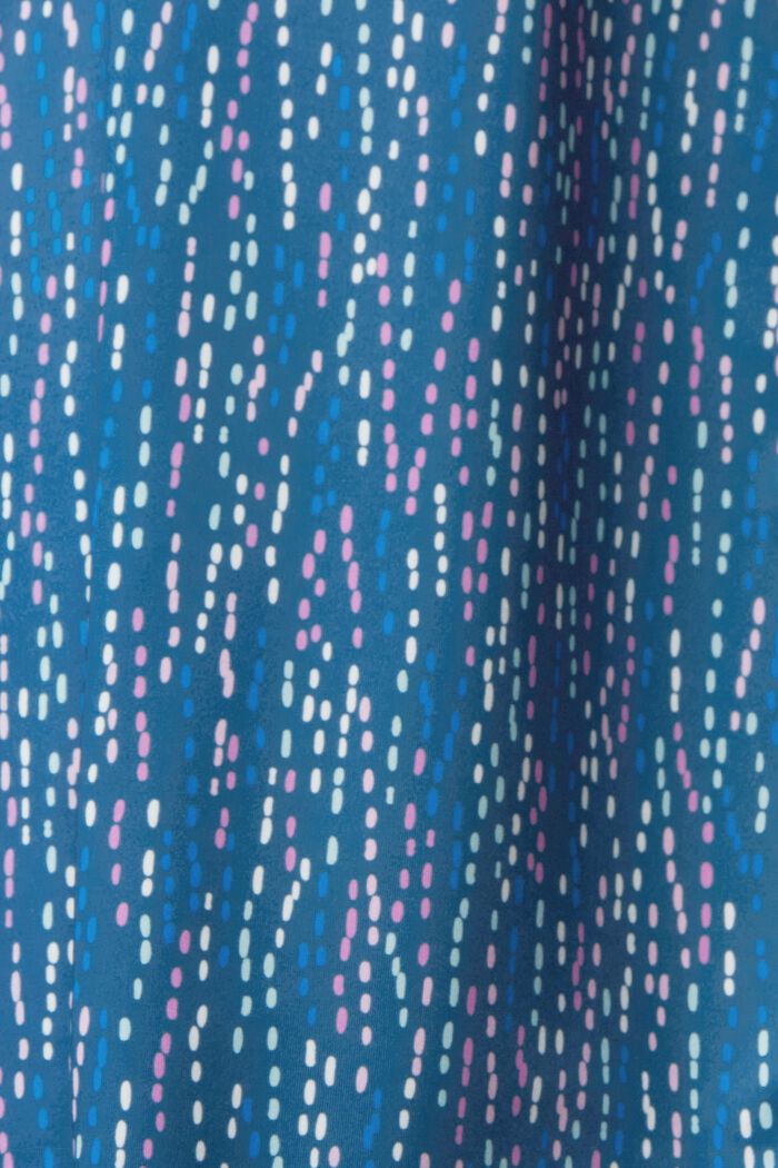 Bedruckte Leggings mit E-DRY-Finish, PETROL BLUE, detail image number 6