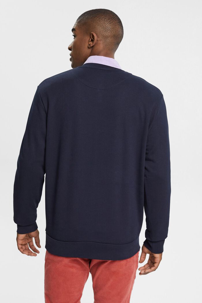 Sweatshirt aus nachhaltiger Baumwolle mit Applikation, NAVY, detail image number 4