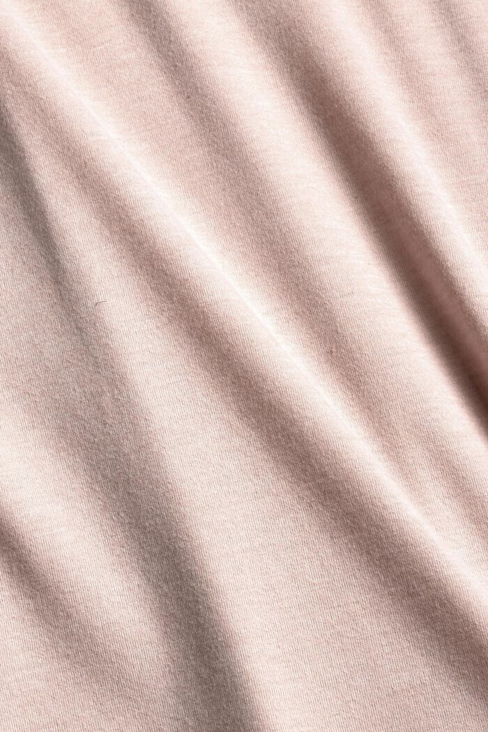 Samtiges Pyjama-Oberteil, 100% Bio-Baumwolle, OLD PINK, detail image number 4
