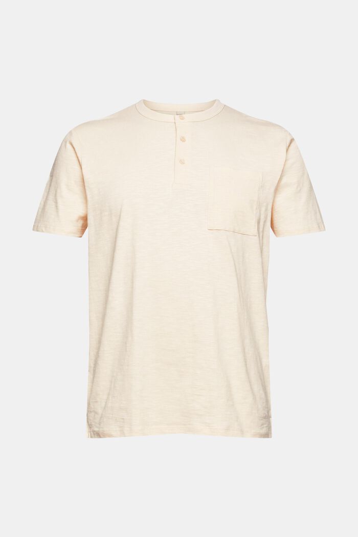 Men T-Shirts & Langarmshirts | Jersey-T-Shirt mit Knöpfen - NN32634