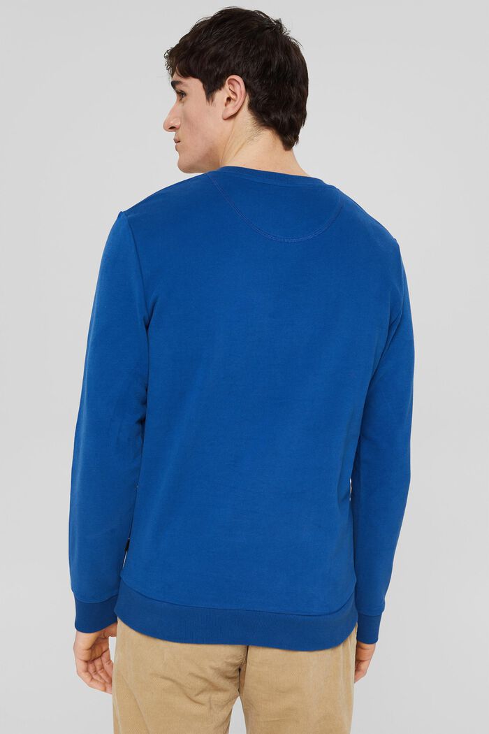 Sweatshirt aus Baumwolle, BRIGHT BLUE, detail image number 3