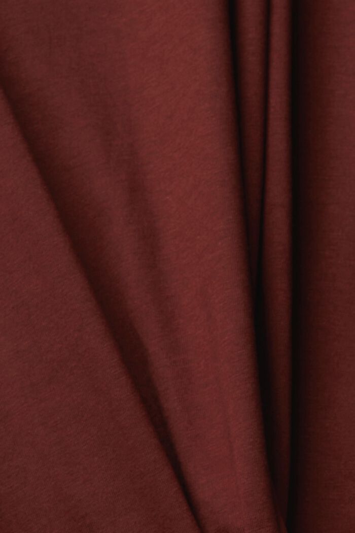 Logo-T-Shirt, TENCEL™ Mix, BORDEAUX RED, detail image number 1