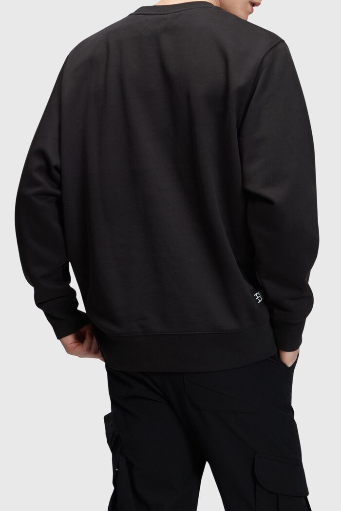 Oversize-Sweatshirt mit Logo-Print, BLACK, detail image number 1