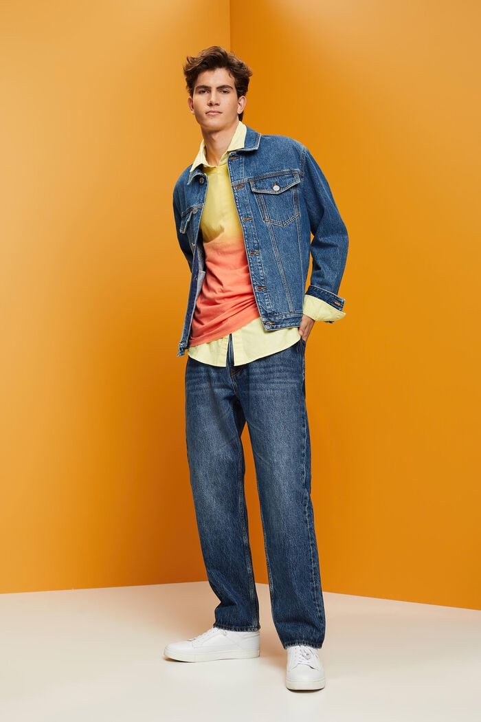 Jeansjacke aus nachhaltiger Baumwolle, BLUE MEDIUM WASHED, detail image number 1
