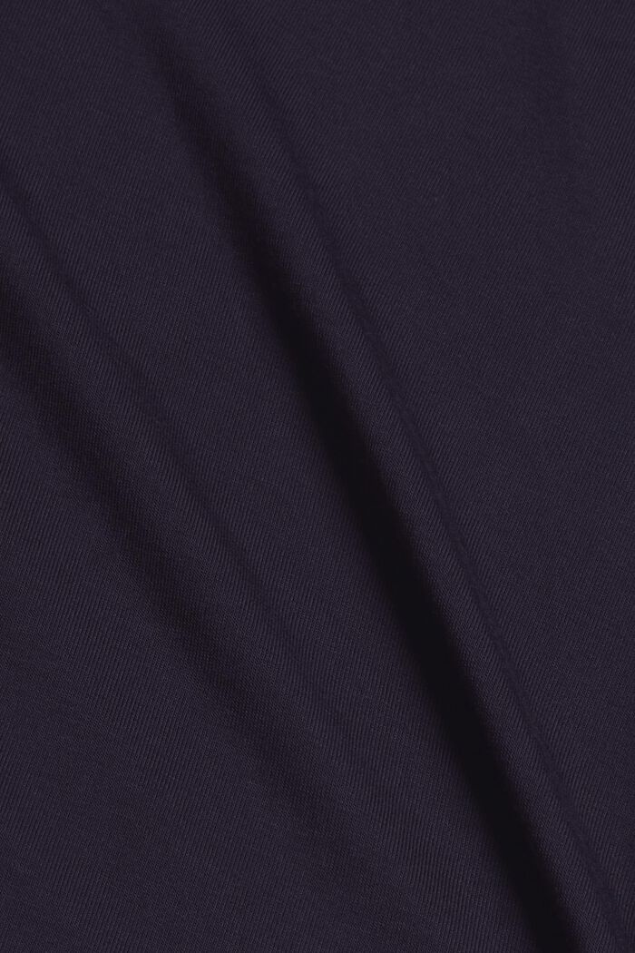 Pyjama-Shirt mit Spitze, LENZING™ ECOVERO™, NAVY, detail image number 4