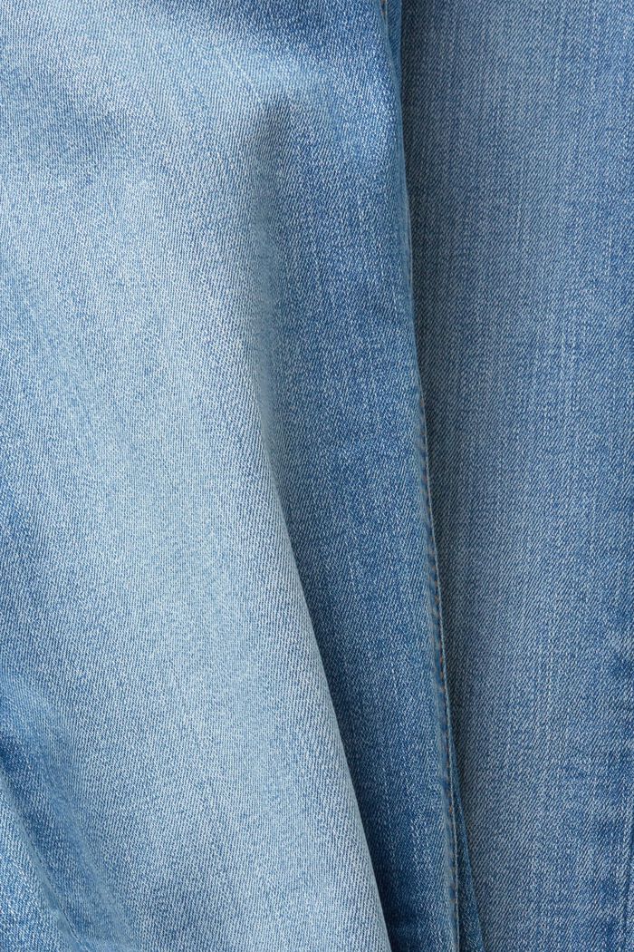 Cropped-Jeans mit mittelhohem Bund, BLUE LIGHT WASHED, detail image number 6