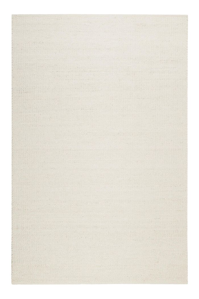 Handgewebter Teppich aus Woll-Mix, CREAM BEIGE, detail image number 0