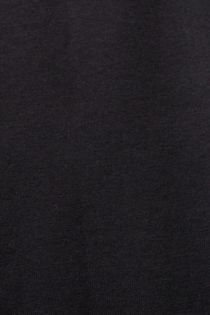 T-Shirt aus Bio-Baumwolle mit Print, BLACK, detail image number 5