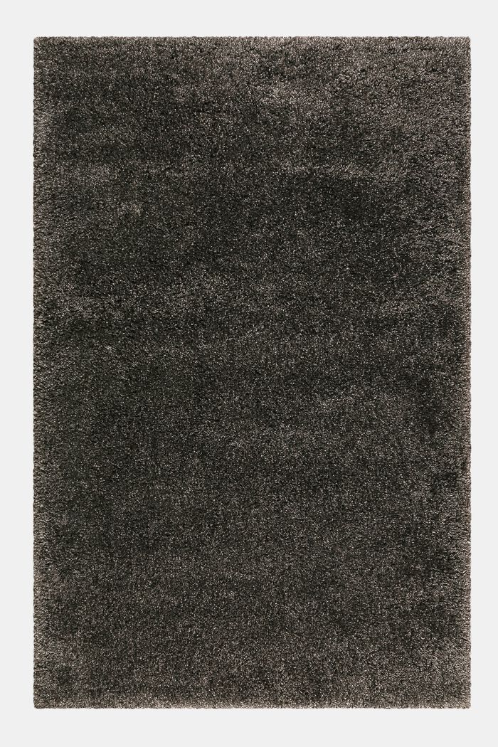 Gewebter Hochflor-Teppich, meliert, DARK GREY, detail image number 0