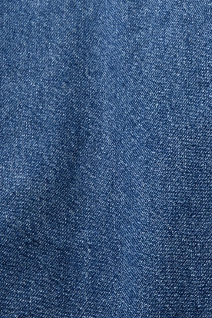 Jeans-Hemdblusenkleid in Minilänge, BLUE MEDIUM WASHED, detail image number 4
