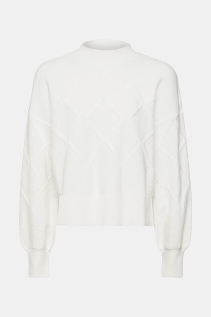 Pullover mit Argyle-Muster, OFF WHITE, overview
