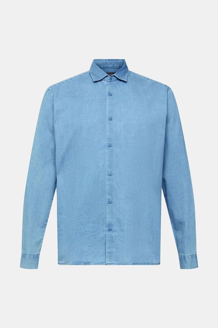 Denim-Shirt, BLUE BLEACHED, detail image number 8