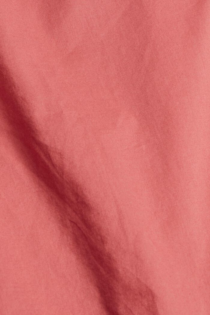 Bluse mit 3/4 Ärmeln, 100% Baumwolle, CORAL, detail image number 4