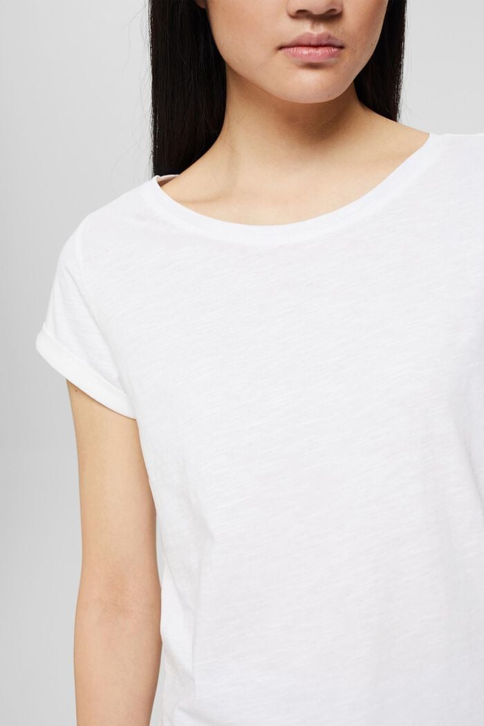2er Pack Basic-T-Shirt, Organic Cotton, WHITE, detail image number 2