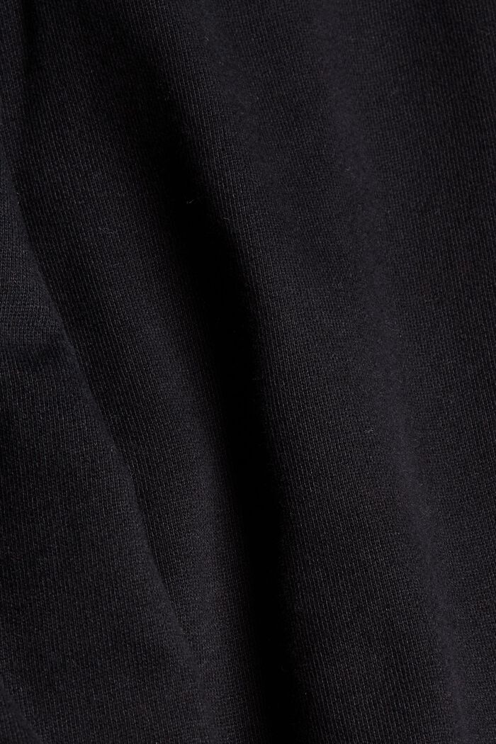 Sweathose mit weitem Bein, Organic Cotton, BLACK, detail image number 4