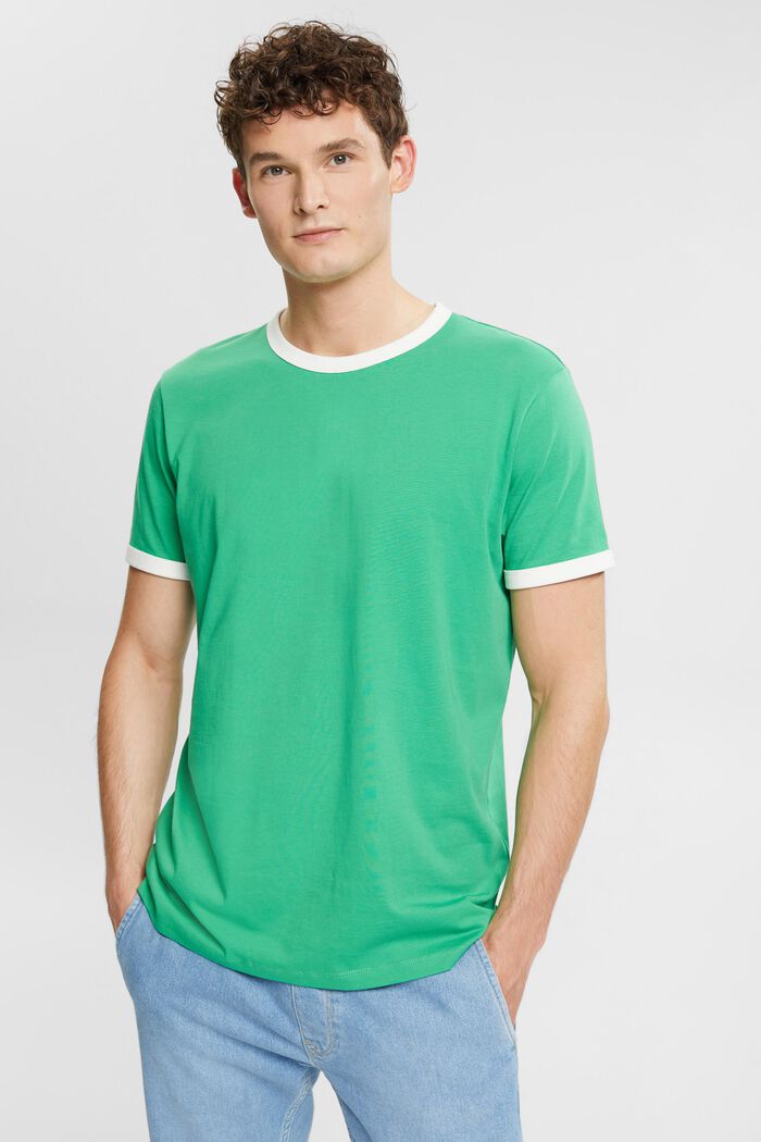 T-Shirt aus Jersey, GREEN, detail image number 0