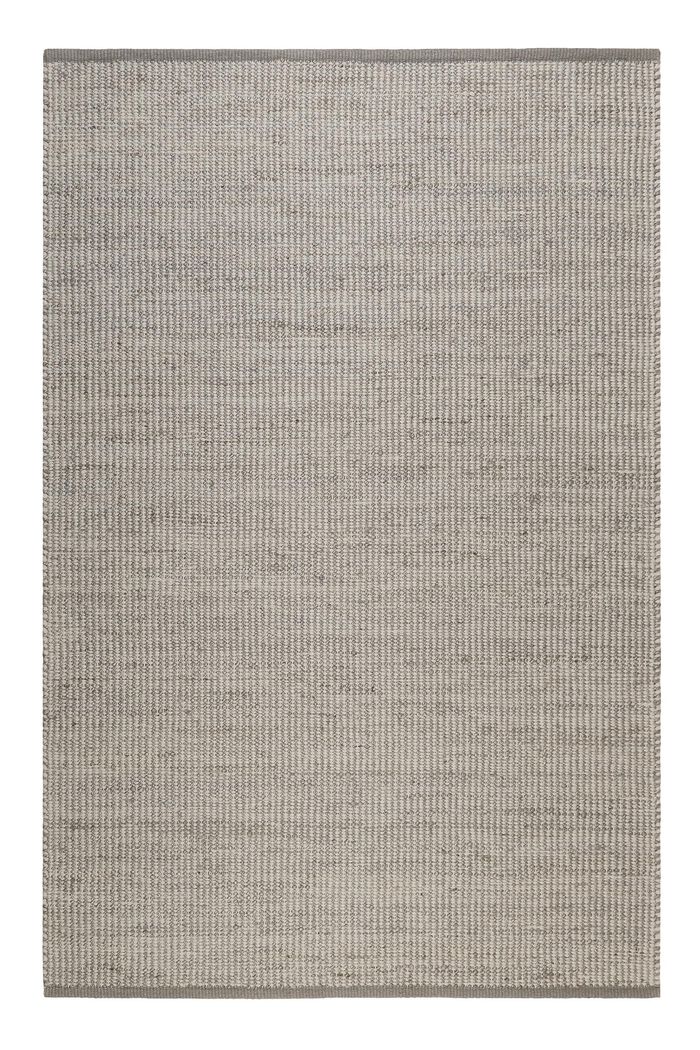 Handgewebter Teppich aus Woll-Mix, SILVER, detail image number 0