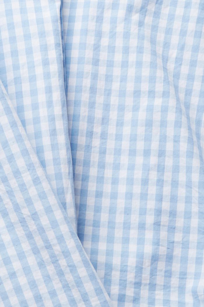 Kariertes Hemd aus Baumwolle, LIGHT BLUE, detail image number 6