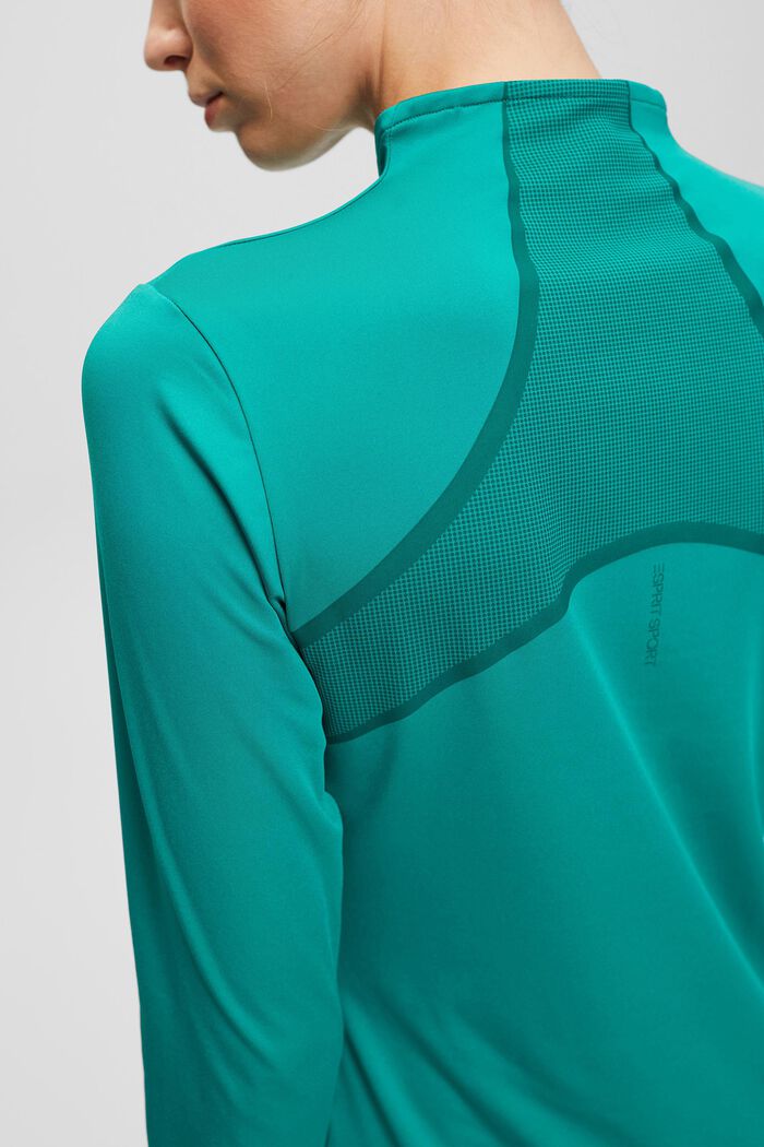 Recycelt: Longsleeve mit E-Dry, GREEN, detail image number 4