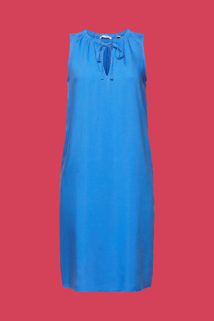 Ärmelloses Kleid mit elastischem Kragen, BRIGHT BLUE, detail image number 6