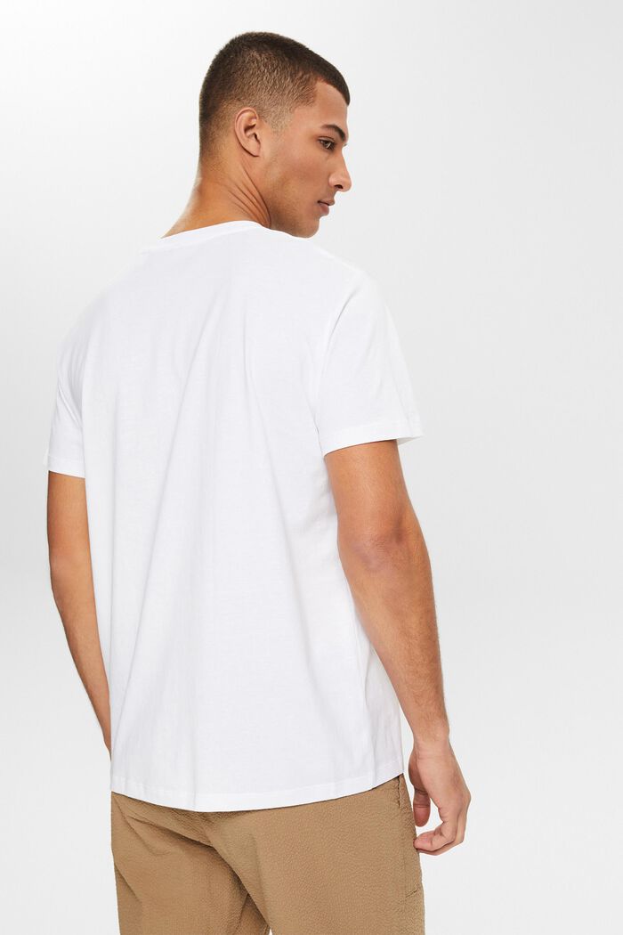 Jersey-T-Shirt mit Print, WHITE, detail image number 5