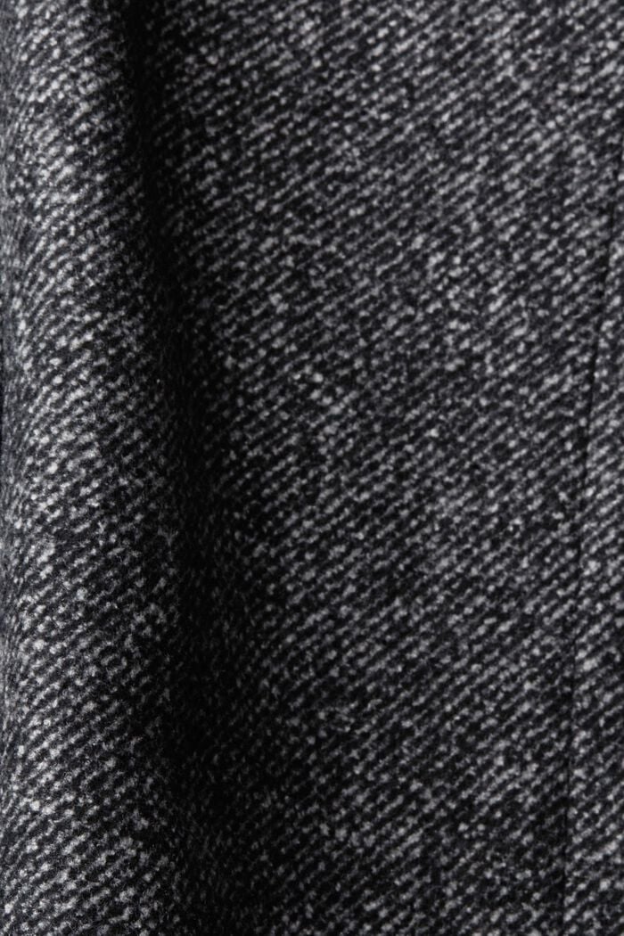 Wattierter Mantel aus Wollmix mit abnehmbarer Futter, ANTHRACITE, detail image number 5